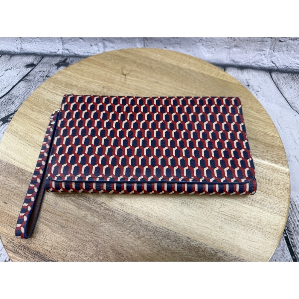 Mark and Graham Leather TRIFOLD Magnetic Wristlet Wallet Clutch